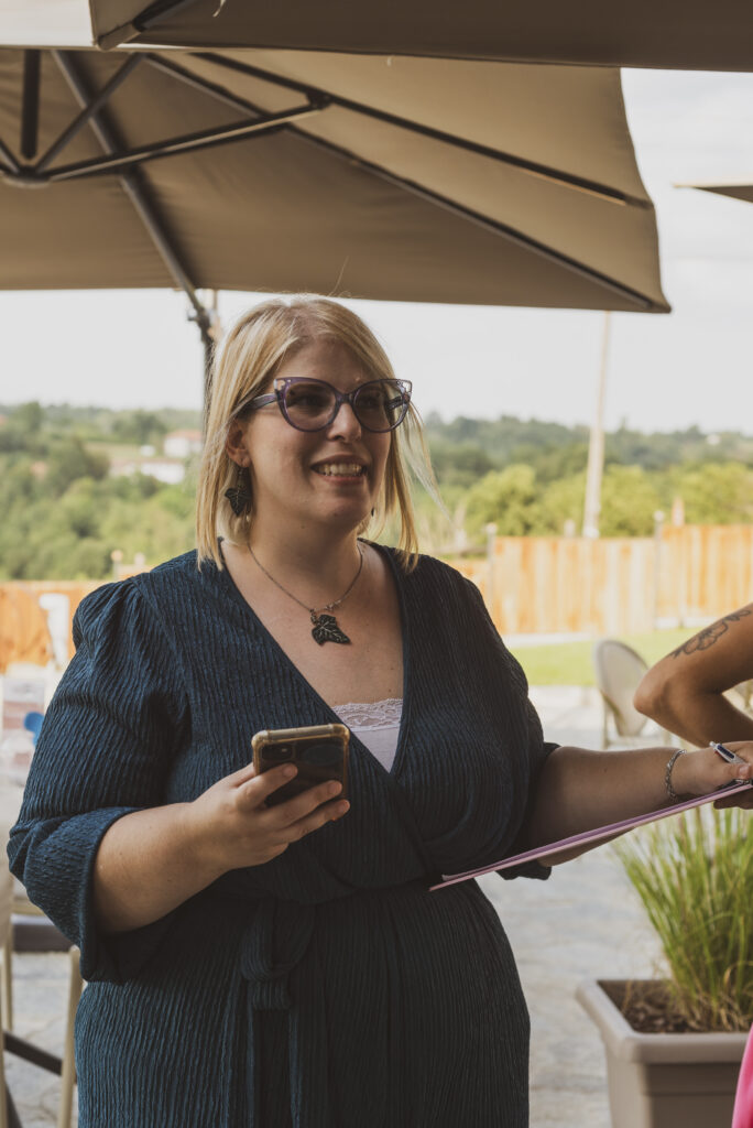 Ritratto della wedding planner Giuditta Giangrande